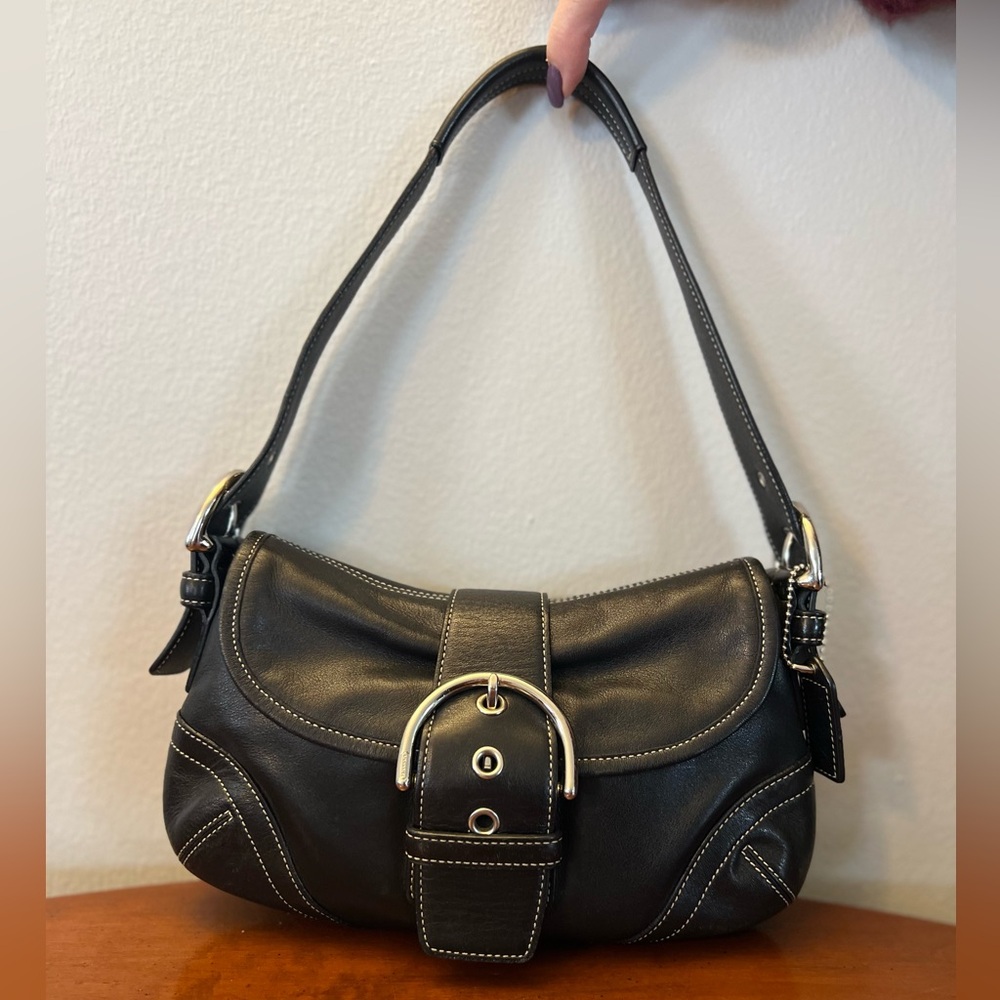 ICONIC Vintage Y2K Coach SoHo flap shoulder bag G04S-9247
